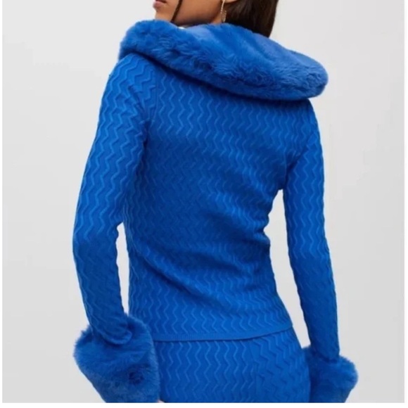 House of Sunny Peggy Cardigan Blue - Picture 4 of 14